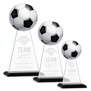 Edenwood Soccer VividPrint/Etch Award - Black | https://www.bestnamebadges.com