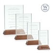 Walkerton Award - Jade/Walnut (Vert) | https://www.bestnamebadges.com