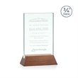 Walkerton Award - Jade/Walnut (Vert) | https://www.bestnamebadges.com