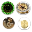 Copper Luminous Rotatable Waterproof Pocket Watch Compass | https://www.bestnamebadges.com