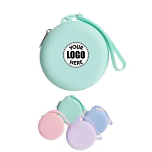 Women Silicone Coin Zipper Pouch Wallet 