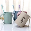 Wheat Straw Toothbrush Stand Holder Cup | https://www.bestnamebadges.com