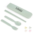 Wheat Straw Spoon Chopstick Fork Tableware set for Travel | https://www.bestnamebadges.com