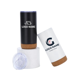 16 Oz. Cork Bottom Travel Tumbler