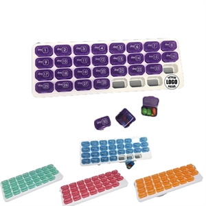 31-Grid Monthly Travel Pill Medicine Organizer