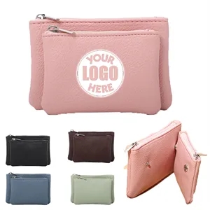 Small Zipper Card Coin Bag Container