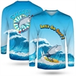 Custom Long Sleeve Fishing T-Shirt With UPF 50+ Protection | https://www.bestnamebadges.com