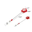 Customized Badge Reel with Label Retractable ID Holder | https://www.bestnamebadges.com