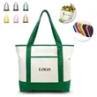 Large Capacity Canvas Tote | https://www.bestnamebadges.com