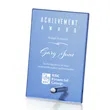 Atchison Blue Rectangle Award - Silver | https://www.bestnamebadges.com