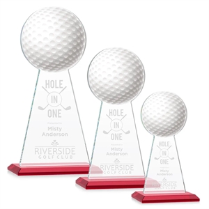 Edenwood Golf VividPrint/Etch Award - Red | https://www.bestnamebadges.com