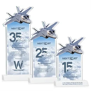 Top Gun VividPrint™ Award - White | https://www.bestnamebadges.com