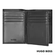 Hugo Boss® Classic Grained Trifold Card Holder | https://www.bestnamebadges.com