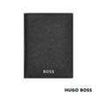 Hugo Boss® Classic Grained Trifold Card Holder | https://www.bestnamebadges.com