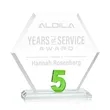 Riviera Anniversary Award No 5 - Green | https://www.bestnamebadges.com