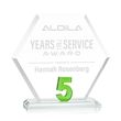 Riviera Anniversary Award No 5 - Green | https://www.bestnamebadges.com