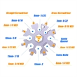 18-in-1 Stainless Steel Snowflake Multi-tool | https://www.bestnamebadges.com