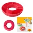 Cup Silicone Snack Tray | https://www.bestnamebadges.com
