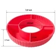 Cup Silicone Snack Tray | https://www.bestnamebadges.com