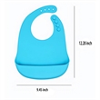 Silicone Baby Bib | https://www.bestnamebadges.com