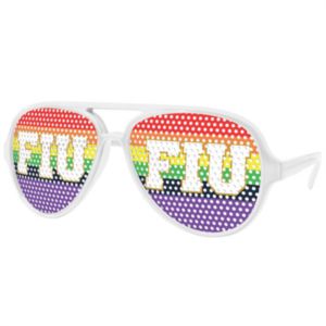 Aviator Sport Pinhole Sunglasses w/ 1-color imprint