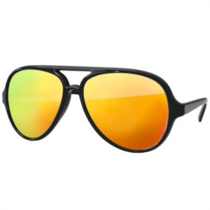 Aviator Sport Mirror Sunglasses w/ Arm Imprint