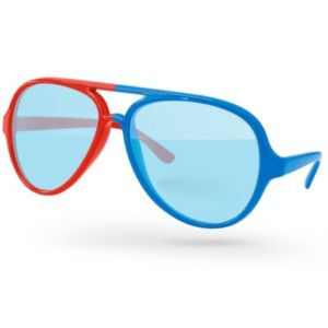 Split-Tone Aviator Sport Sunglasses