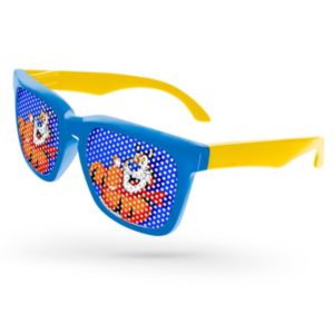 2-Tone Bold Pinhole Sunglasses w/ 1-color imprint