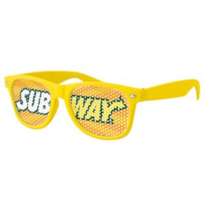 Retro Pinhole Sunglasses w/ 1-color imprint