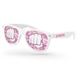 Breast Cancer Awareness Retro Pinhole Sunglasses | https://www.bestnamebadges.com