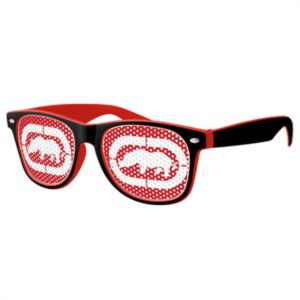 2-Tone Retro Pinhole Sunglasses w/ 1-color imprint