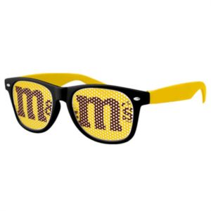 2-Tone Retro Pinhole Sunglasses w/ full-color imprint
