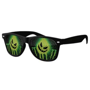 Retro Pinhole Sunglasses w/ full-color imprint