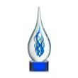 Warrington on Paragon Base - Blue | https://www.bestnamebadges.com