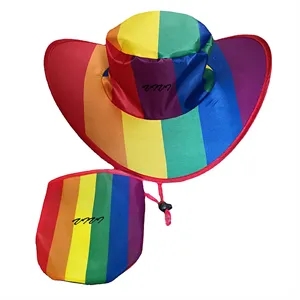 Outdoor Promotional Foldable Cowboy Hat  | https://www.bestnamebadges.com