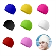 Personalized Solid Color Quick-Drying Swimming Cap | https://www.bestnamebadges.com