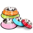 Stainless Steel Pet Bowl | https://www.bestnamebadges.com