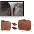 Hanging Toiletry Bag PU Leather | https://www.bestnamebadges.com
