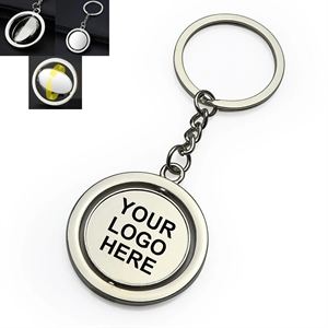 Keychain with Spinning Center Medal