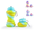 20oz Colorful Silicone Foldable Bottle | https://www.bestnamebadges.com