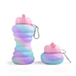 20oz Colorful Silicone Foldable Bottle | https://www.bestnamebadges.com