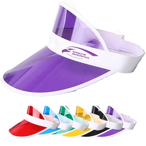 Casino Style Cap Visor Clear Sun Beach Hat