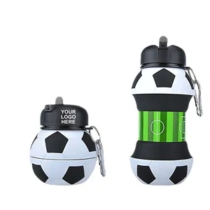20oz Foldable Football Sports Bottle