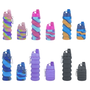 16.9oz Silicone Collapsible Water Bottle
