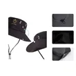 Wide Brim Bucket Hat With String | https://www.bestnamebadges.com