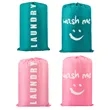 Drawstring Travel Laundry Bag | https://www.bestnamebadges.com