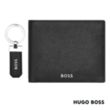 Hugo Boss® Classic Grained Key ring & Wallet Set | https://www.bestnamebadges.com