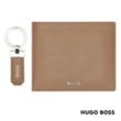 Hugo Boss® Classic Grained Key ring & Wallet Set | https://www.bestnamebadges.com