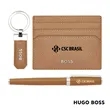 Hugo Boss® Fountain Pen, Key Ring & Card Holder Set | https://www.bestnamebadges.com