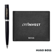 Hugo Boss® Ballpoint Pen & Wallet Set | https://www.bestnamebadges.com